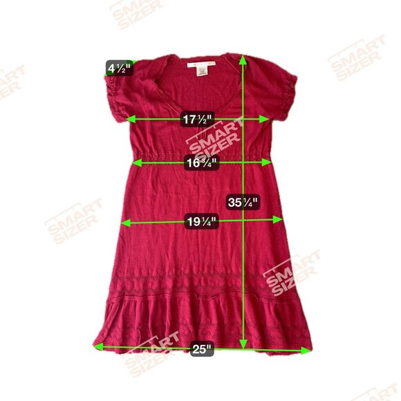 Max Studio Babydoll Y2K Dress Womens Size M Milkmaid Tiered Lightweight Knit Vtg - Picture 2 of 7